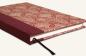 Preview: Notebook with blank pages and hard cover, linen spine wine-red